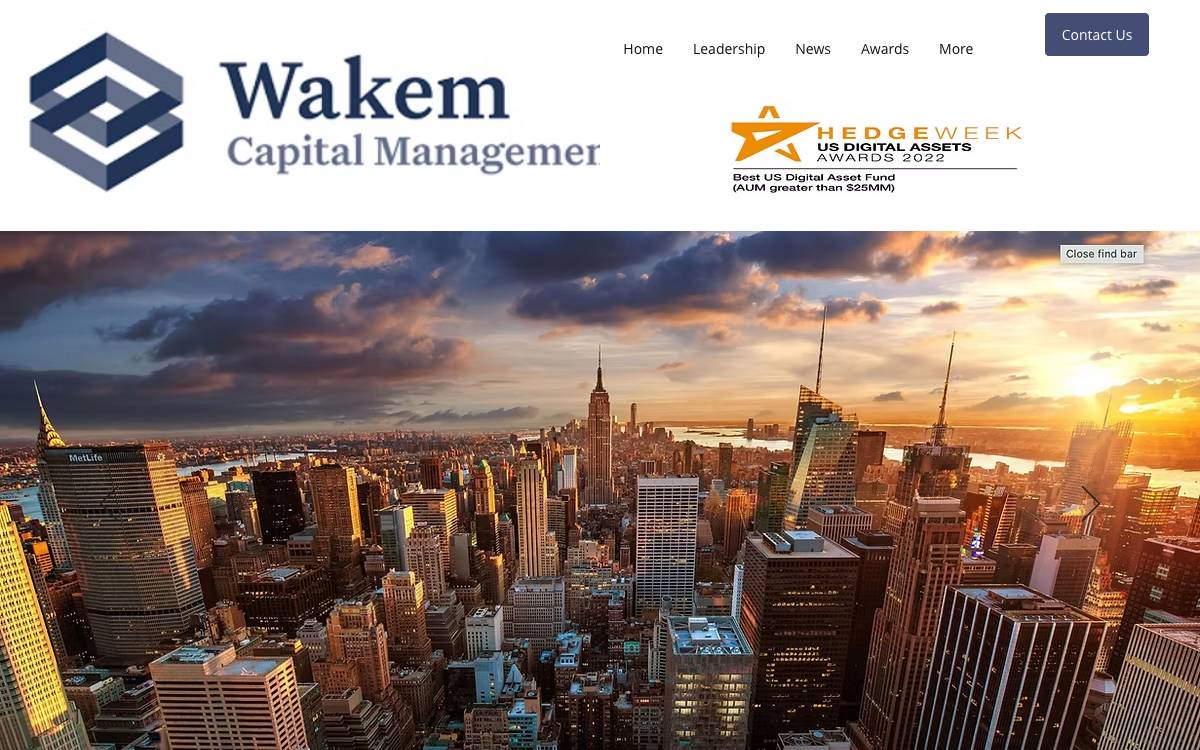 Wakem Capital Management website preview