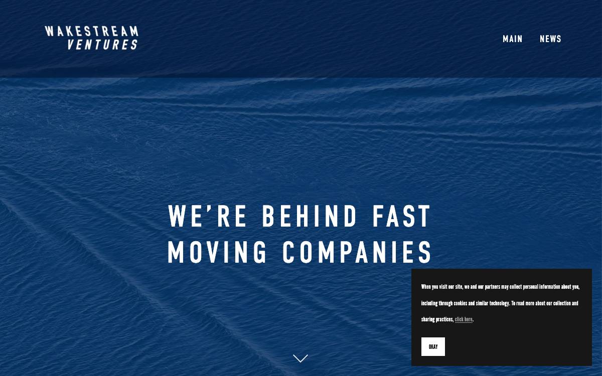 Wakestream Ventures website preview
