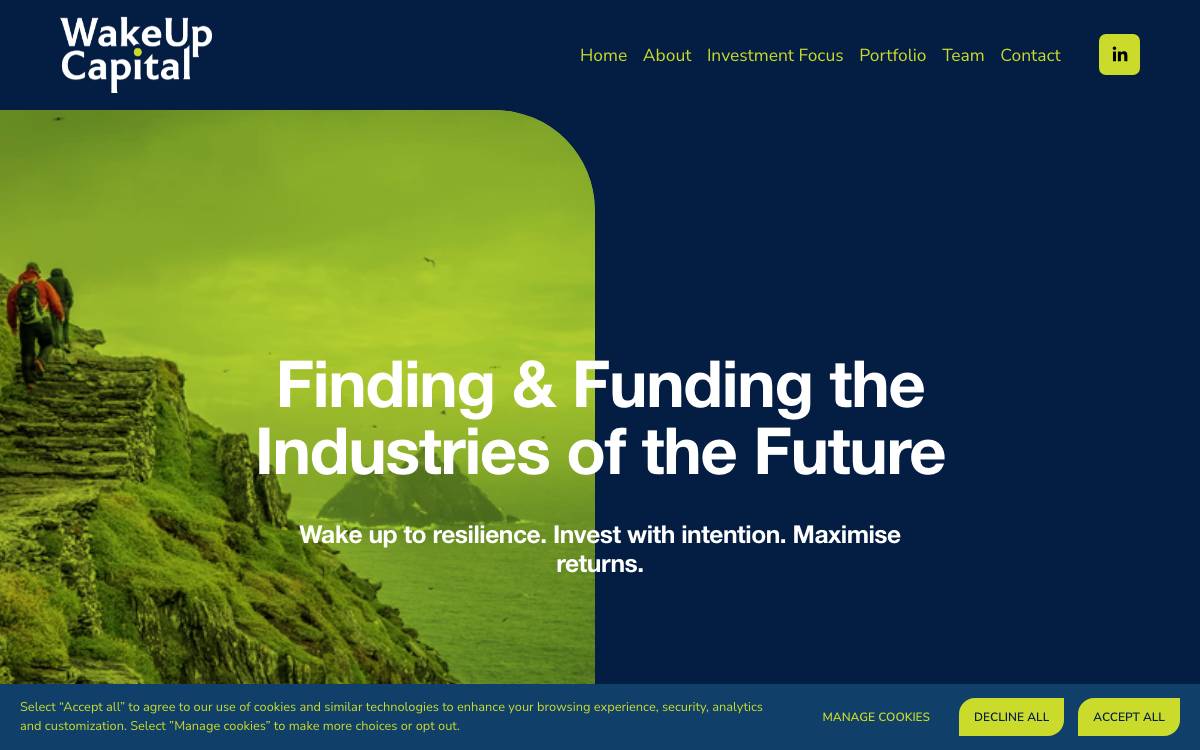 WakeUp Capital website preview