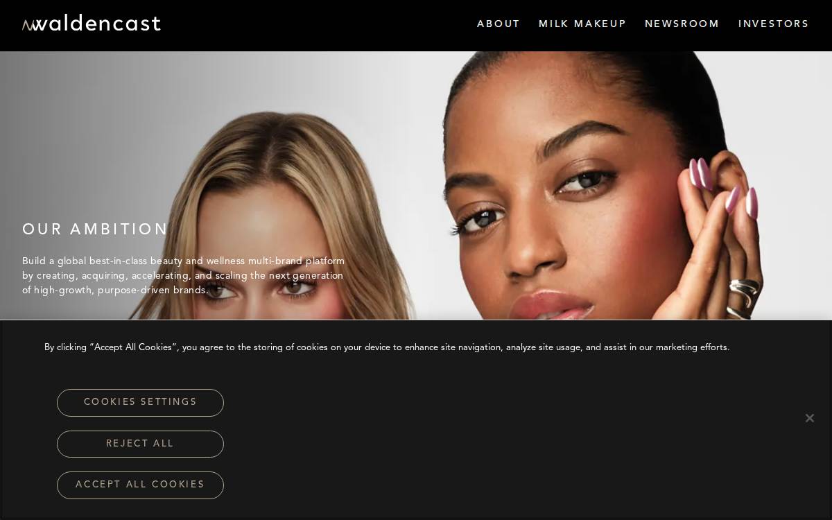 Waldencast website preview