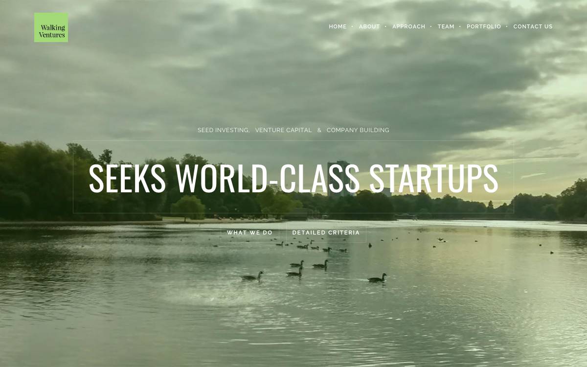 Walking Ventures website preview
