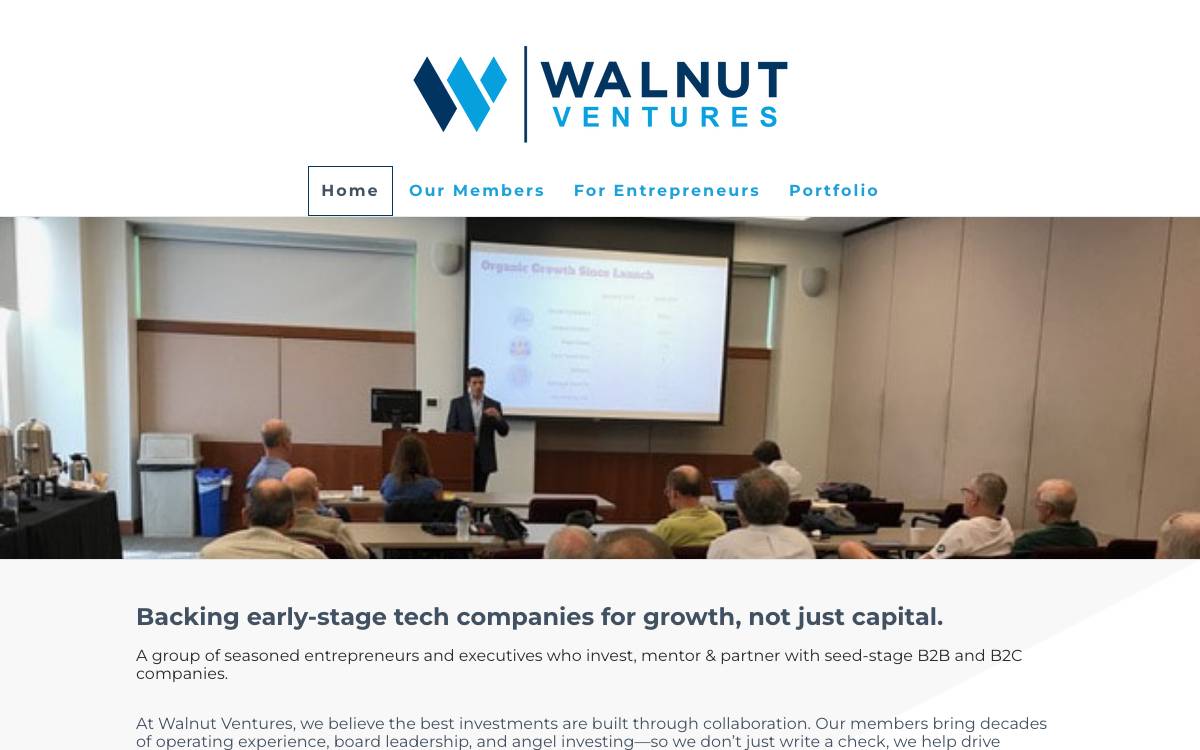Walnut Venture Associates website preview