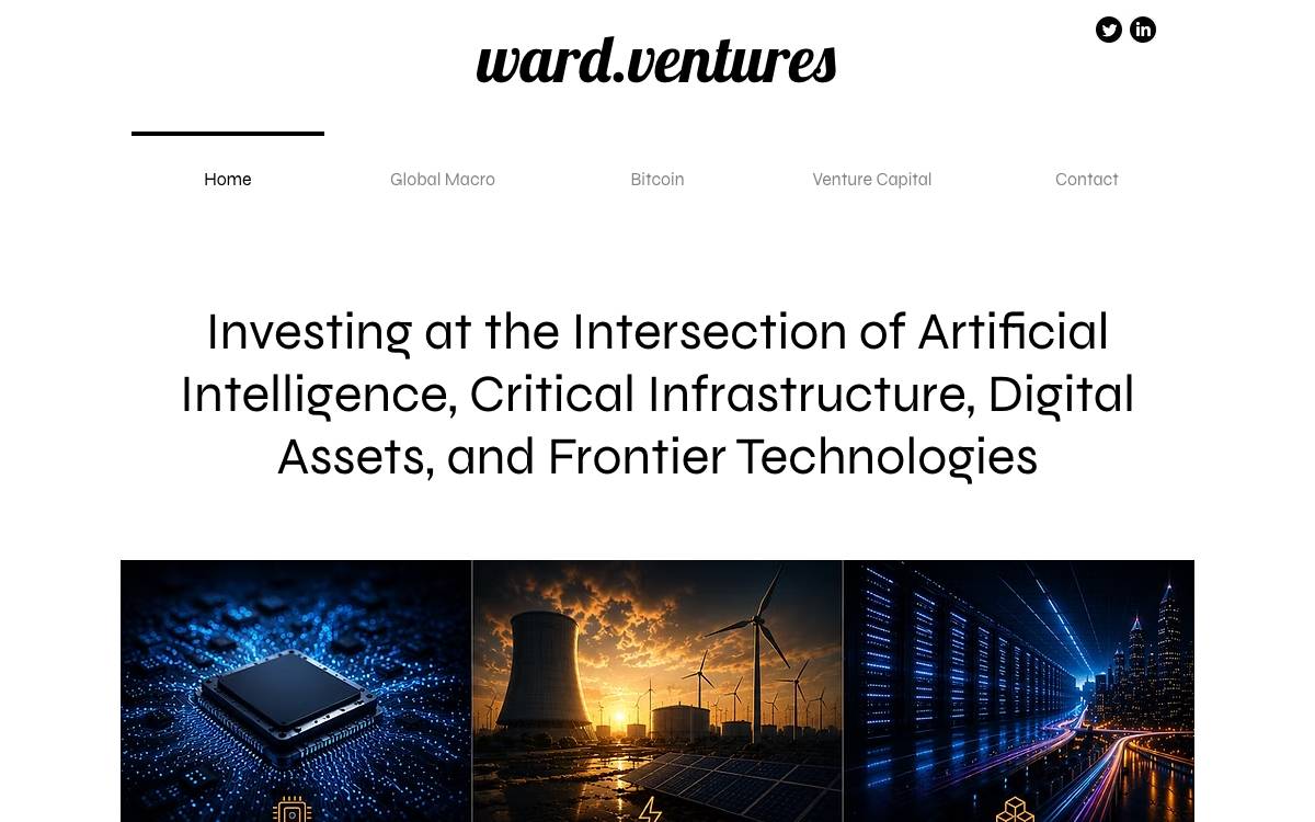 ward.ventures website preview