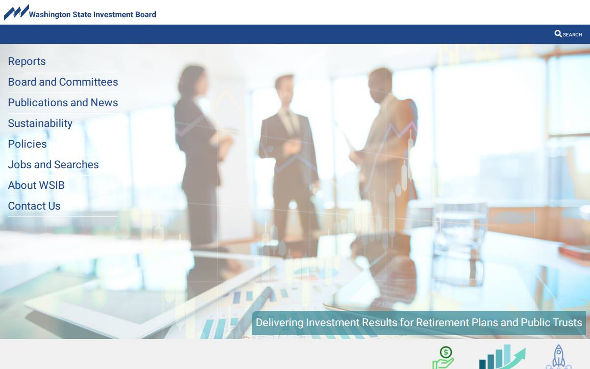 Washington State Investment Board website preview