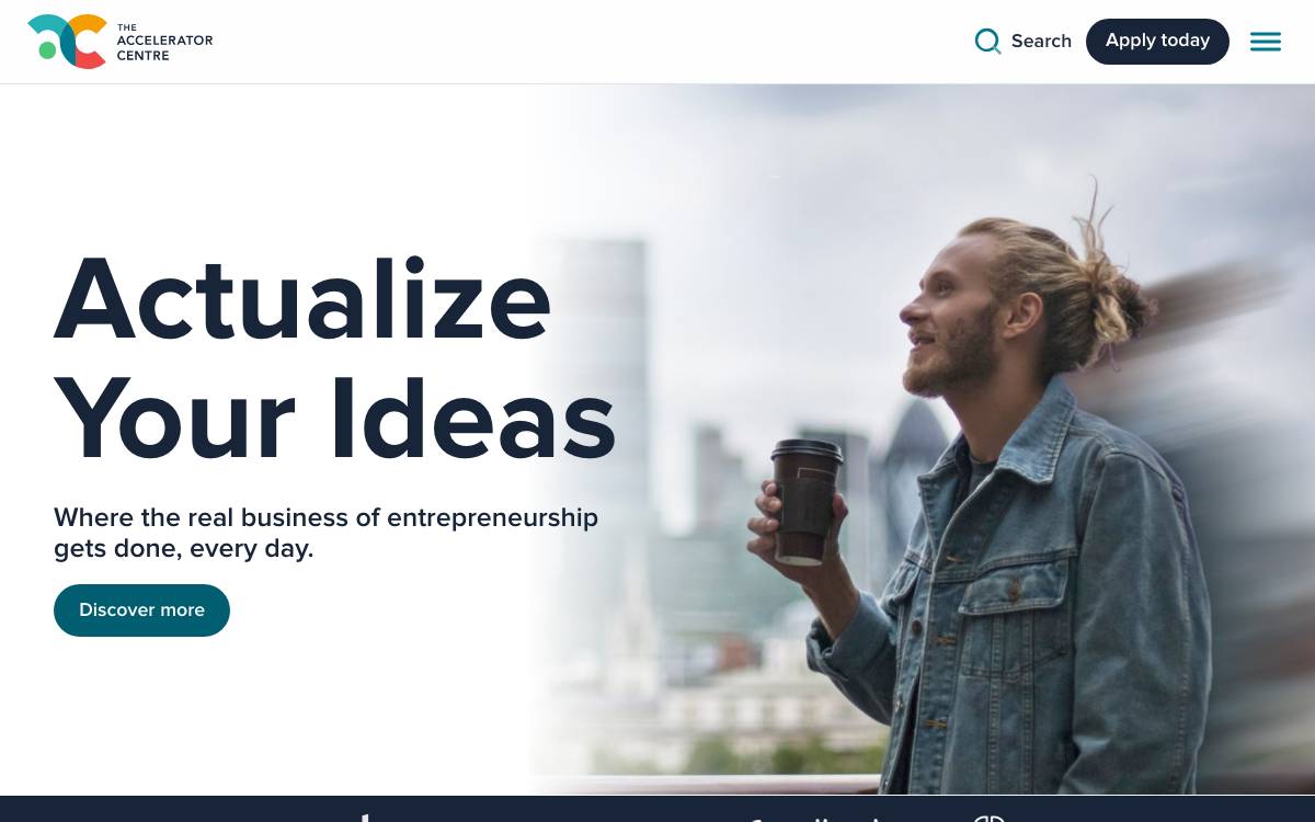 Waterloo Accelerator Centre website preview