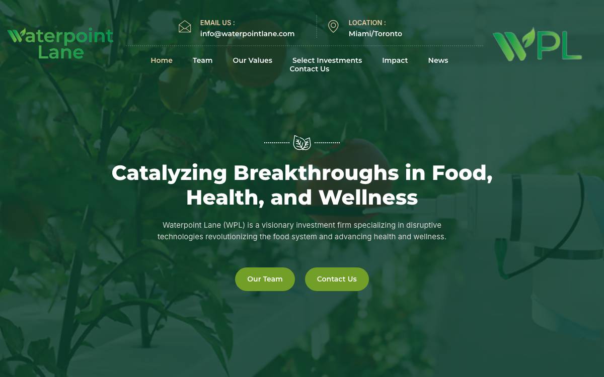 Waterpoint Lane website preview