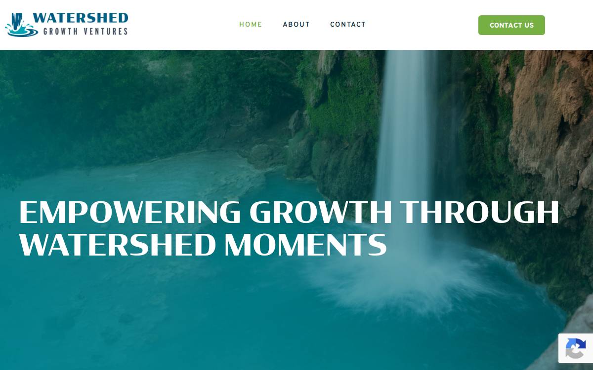 Watershed Growth Ventures website preview