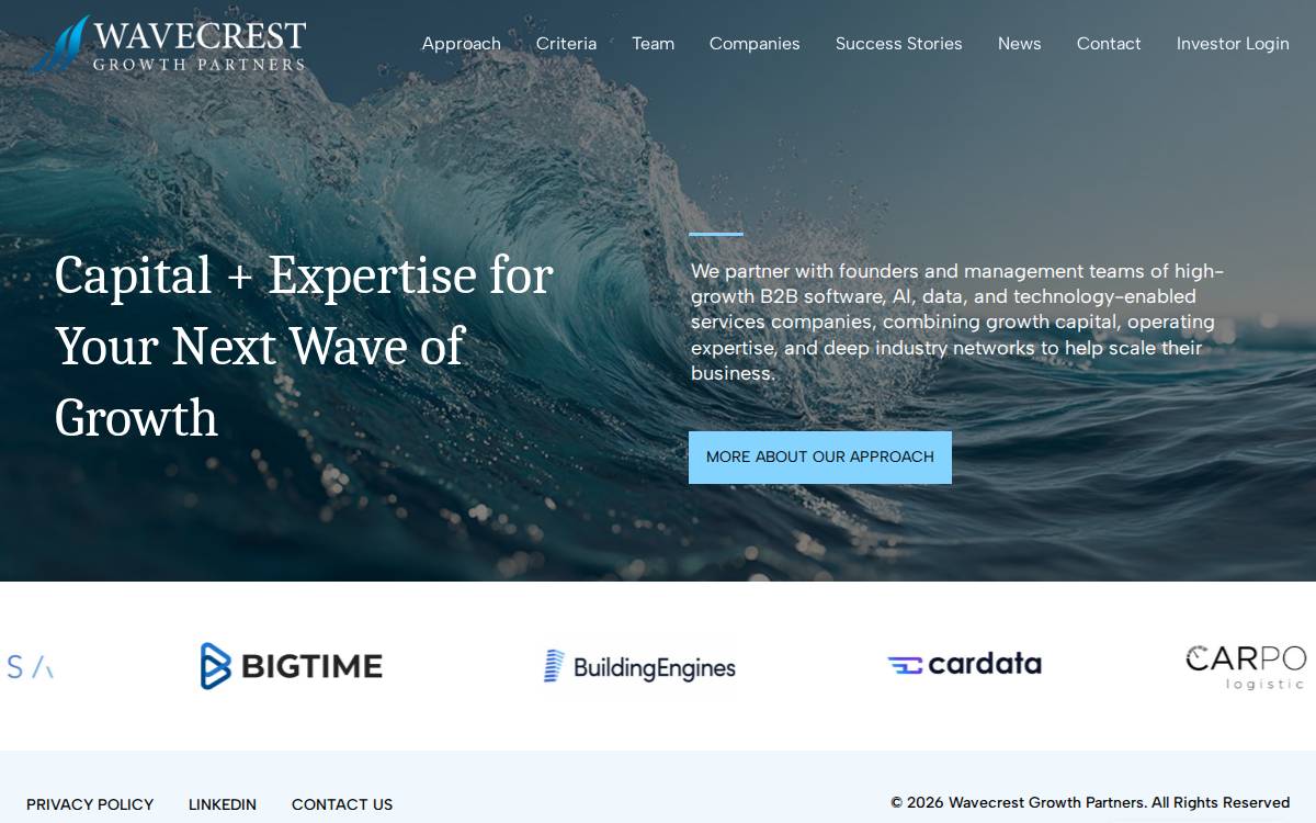 Wavecrest Growth Partners website preview