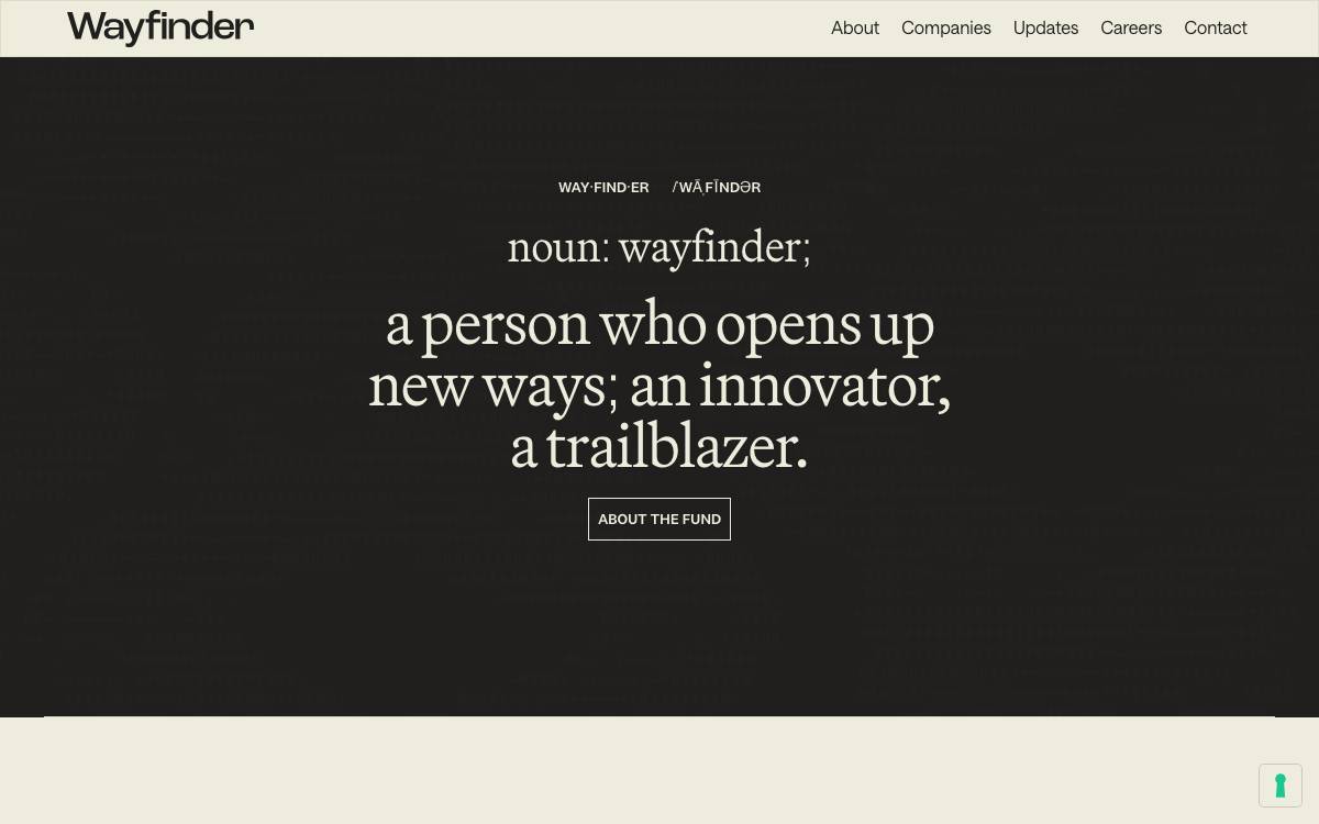 Wayfinder Ventures website preview