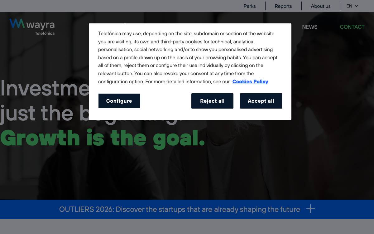 Wayra Hispam website preview