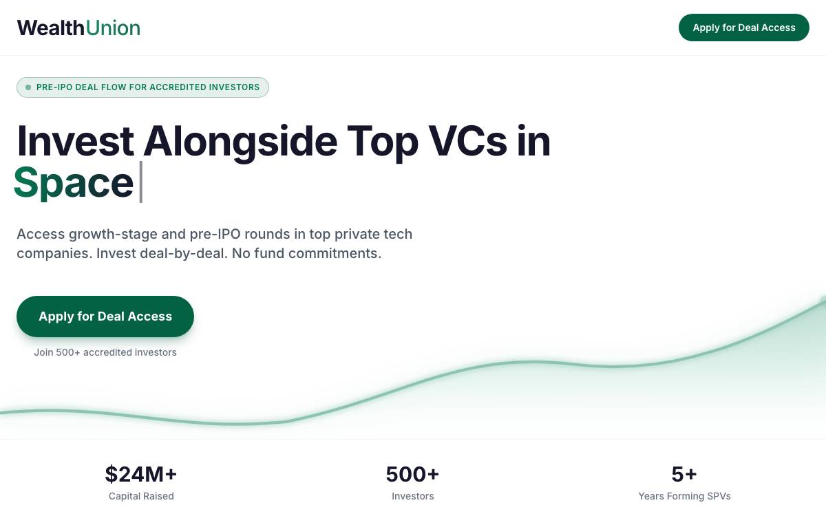 WealthUnion website preview