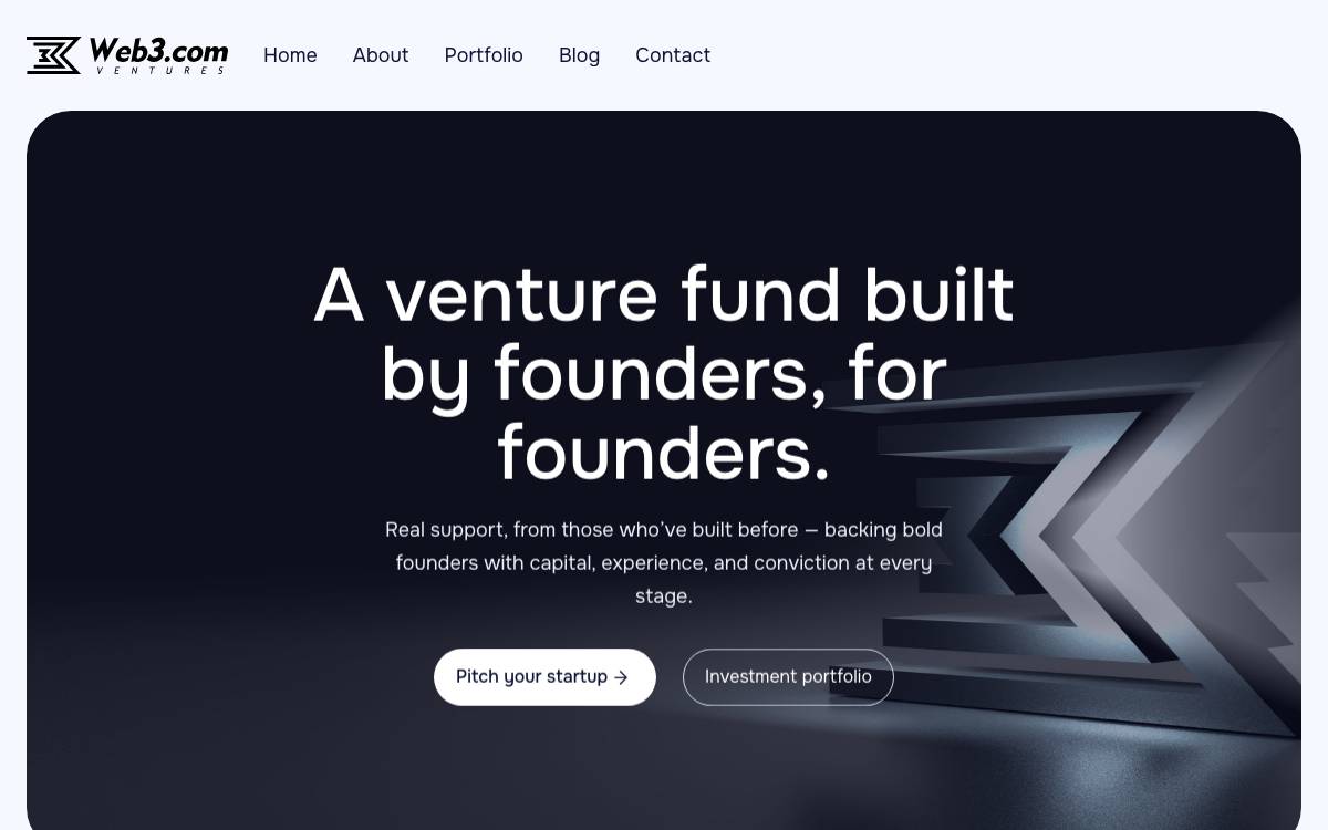 Web3com Ventures website preview