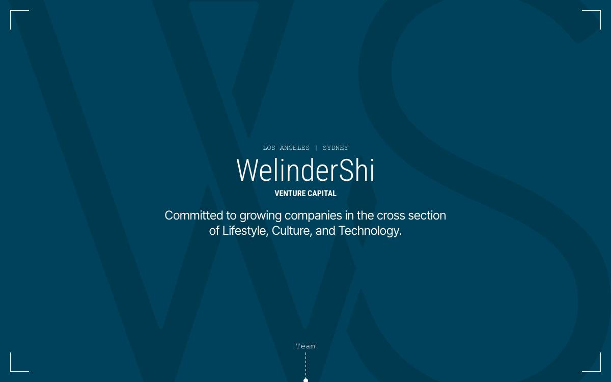 WelinderShi Capital website preview