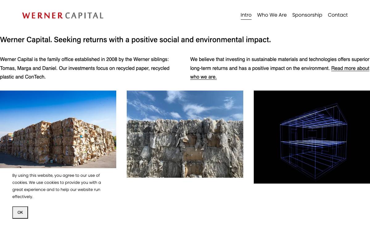 Werner Capital website preview