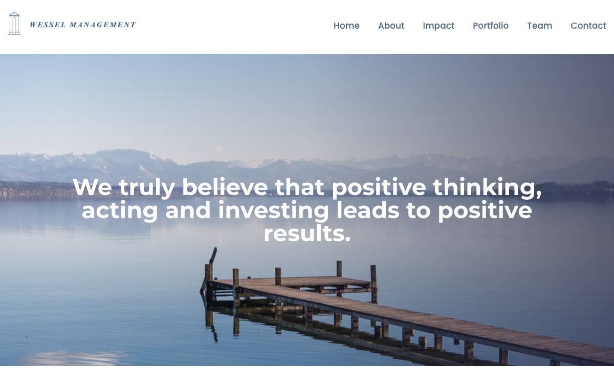 Wessel Management website preview