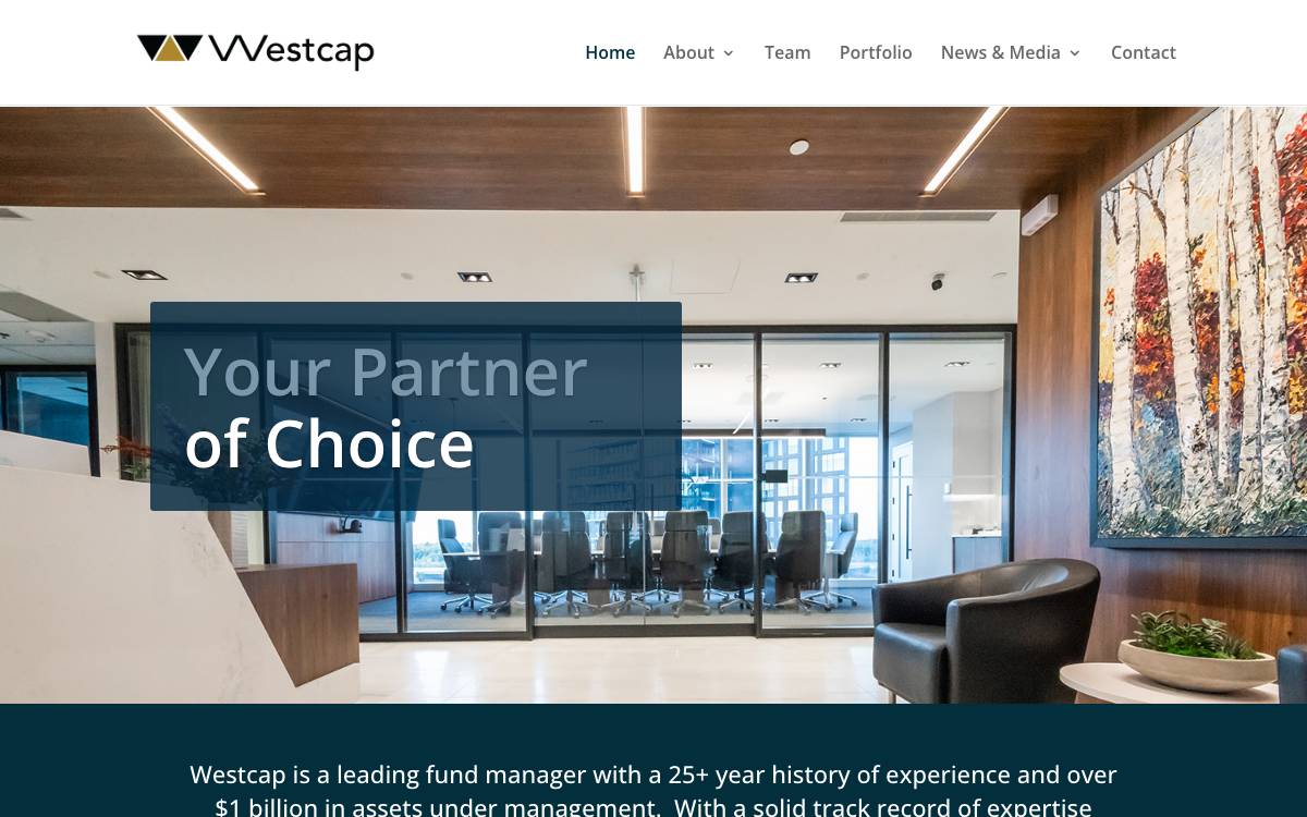 WestCap website preview