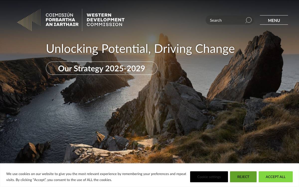 Western Development Commission website preview