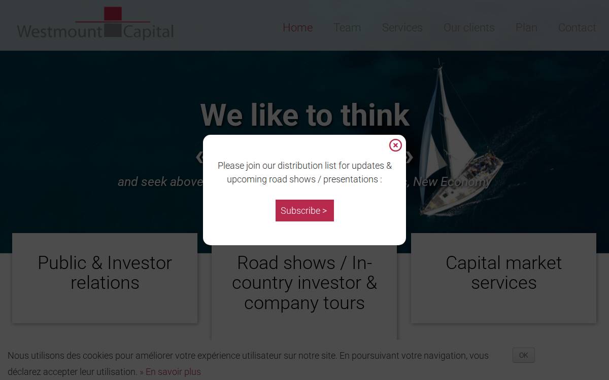 Westmount Capital website preview