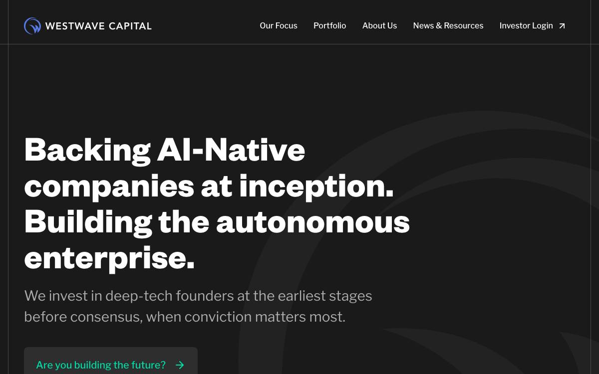 WestWave Capital website preview