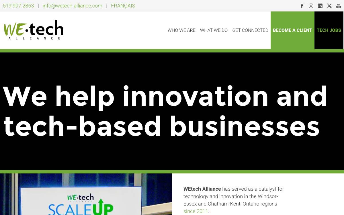 WEtech Alliance website preview