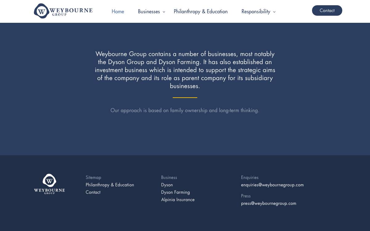 Weybourne website preview