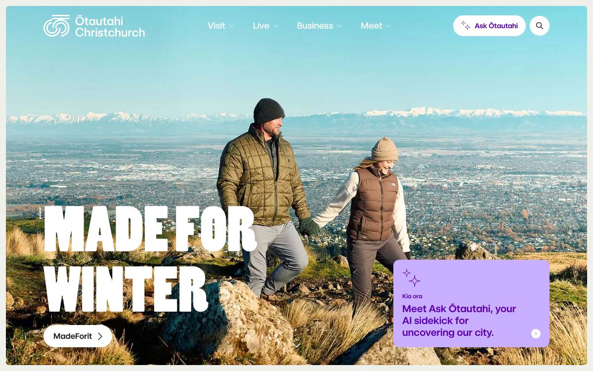 Whakatipu Ōtautahi website preview