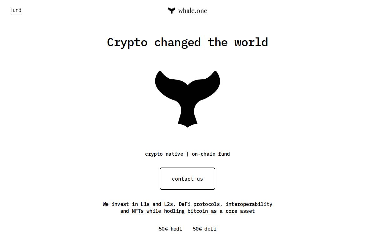Whale.One website preview