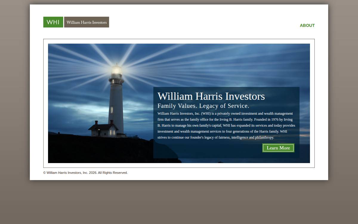 WHI website preview