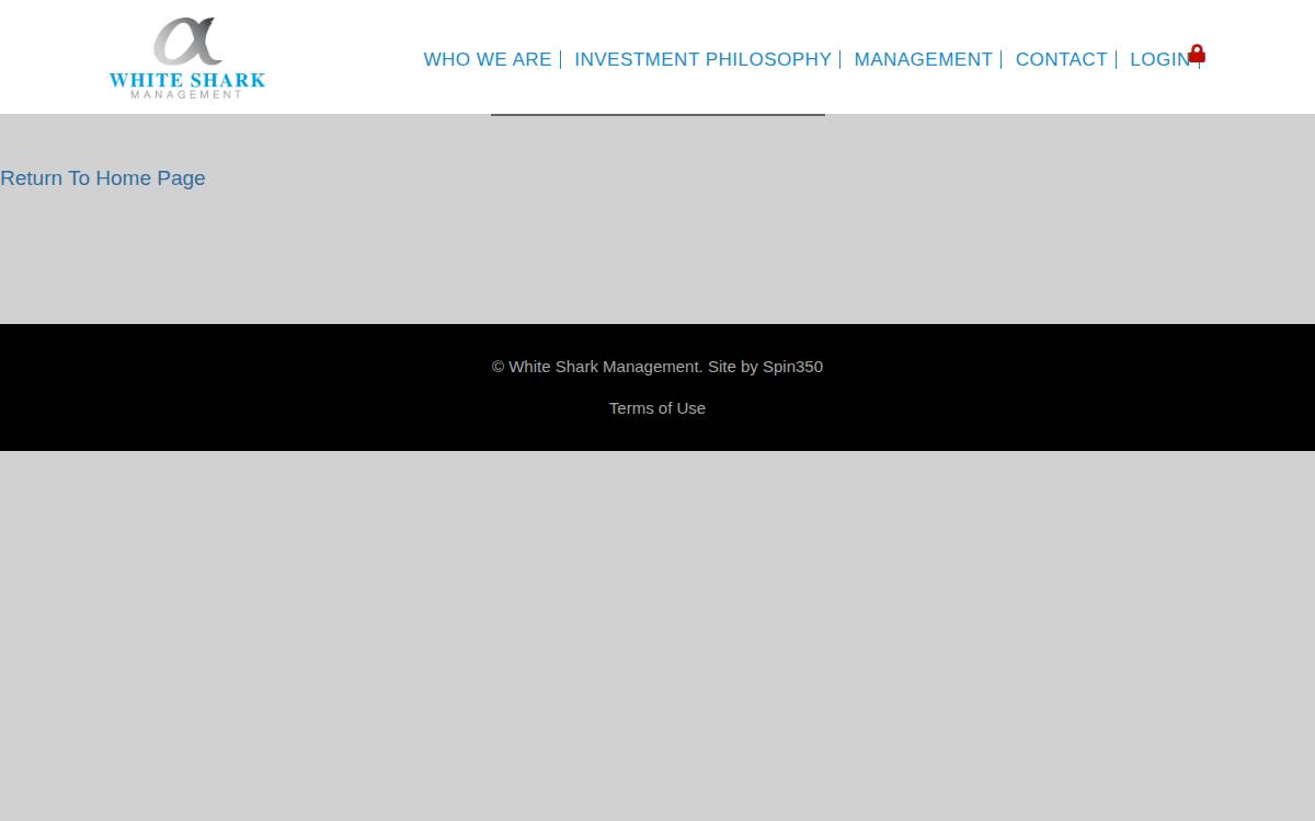 White Shark Ventures website preview