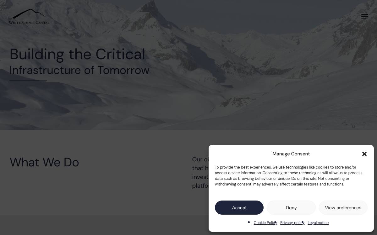 White Summit Capital Management SGEIC website preview
