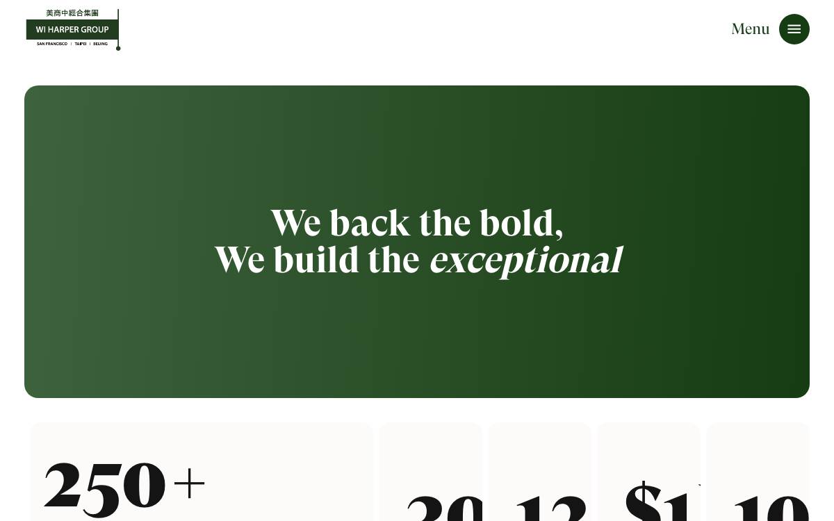 WI Harper Group website preview