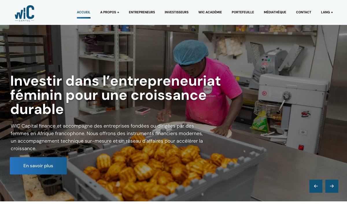 WIC Capital website preview