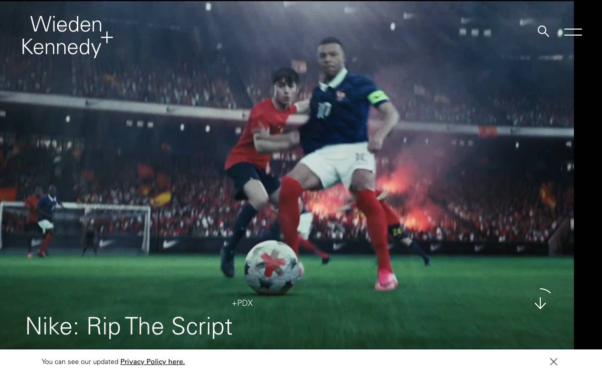 Wieden+Kennedy website preview