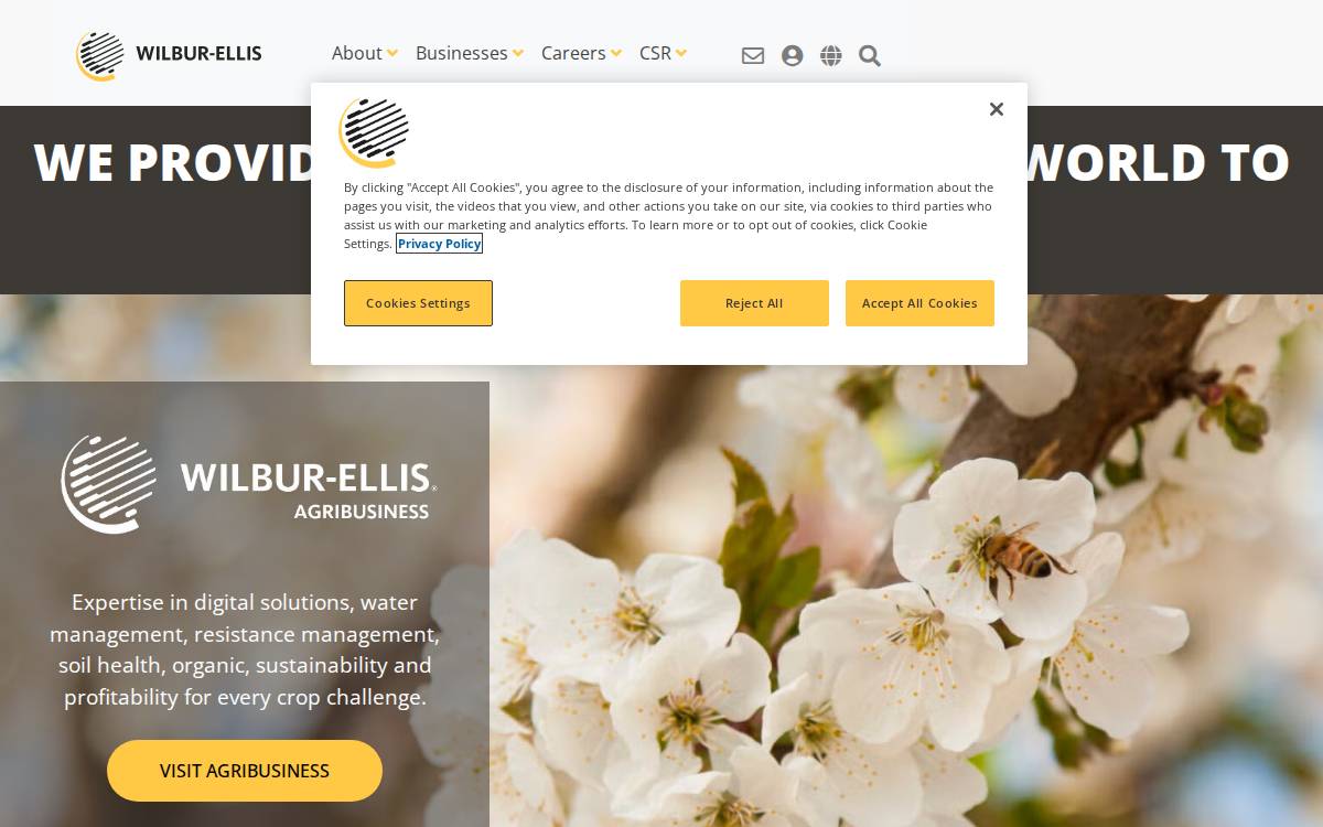 Wilbur-Ellis [Cavallo] website preview