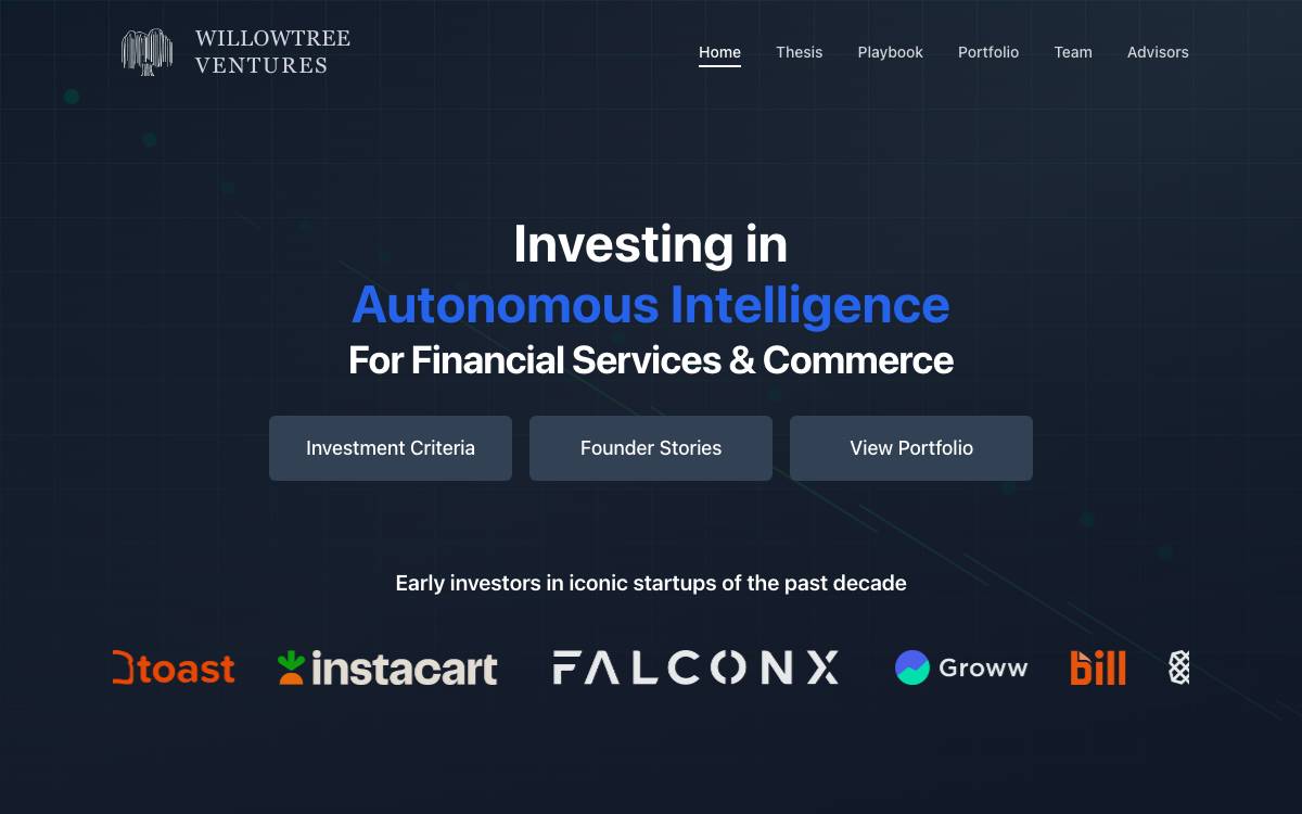 WillowTree Ventures website preview