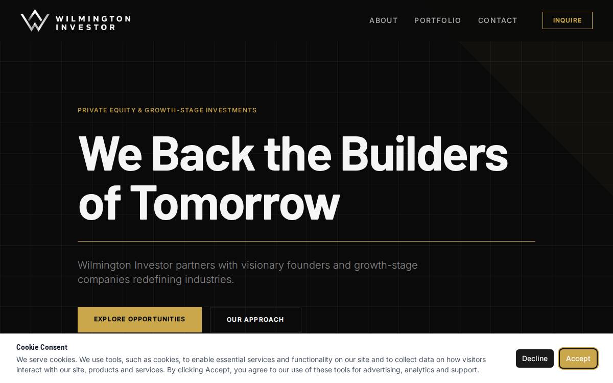 Wilmington Investor Network website preview