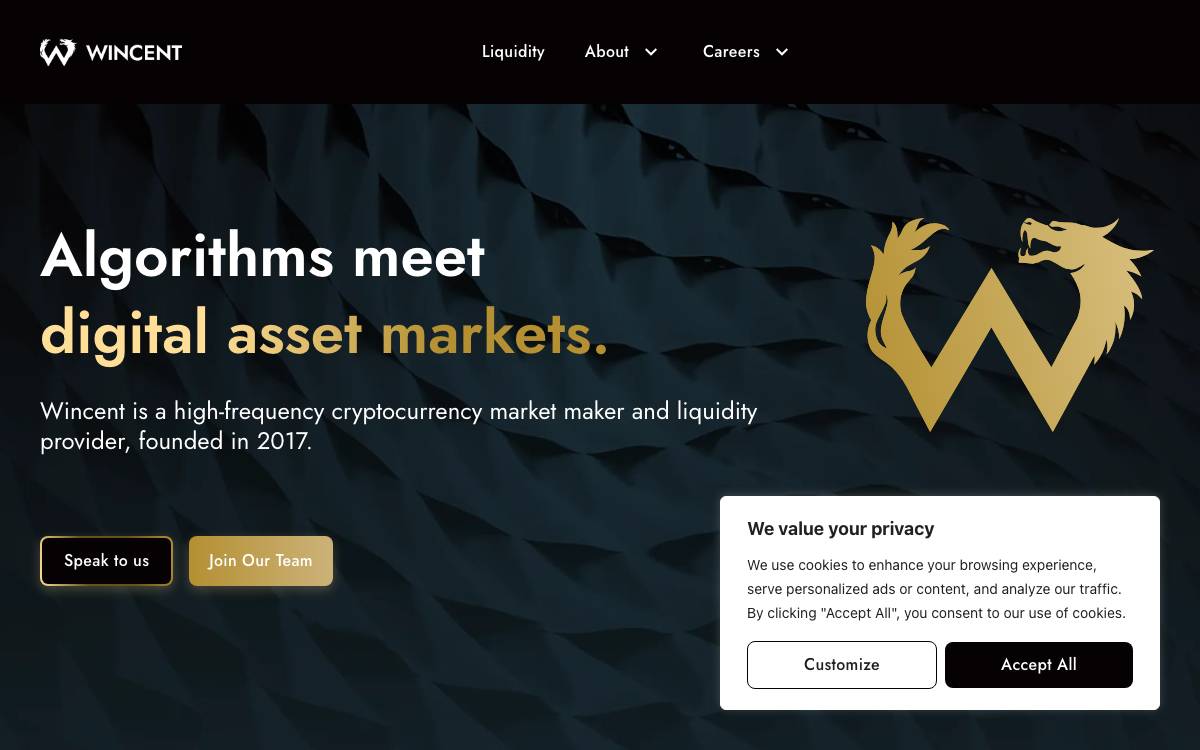 Wincent website preview