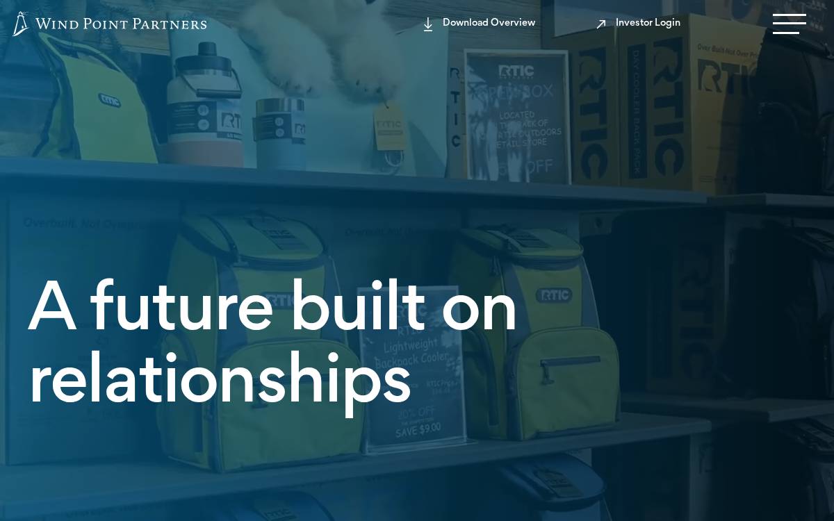 Wind Point Partners website preview