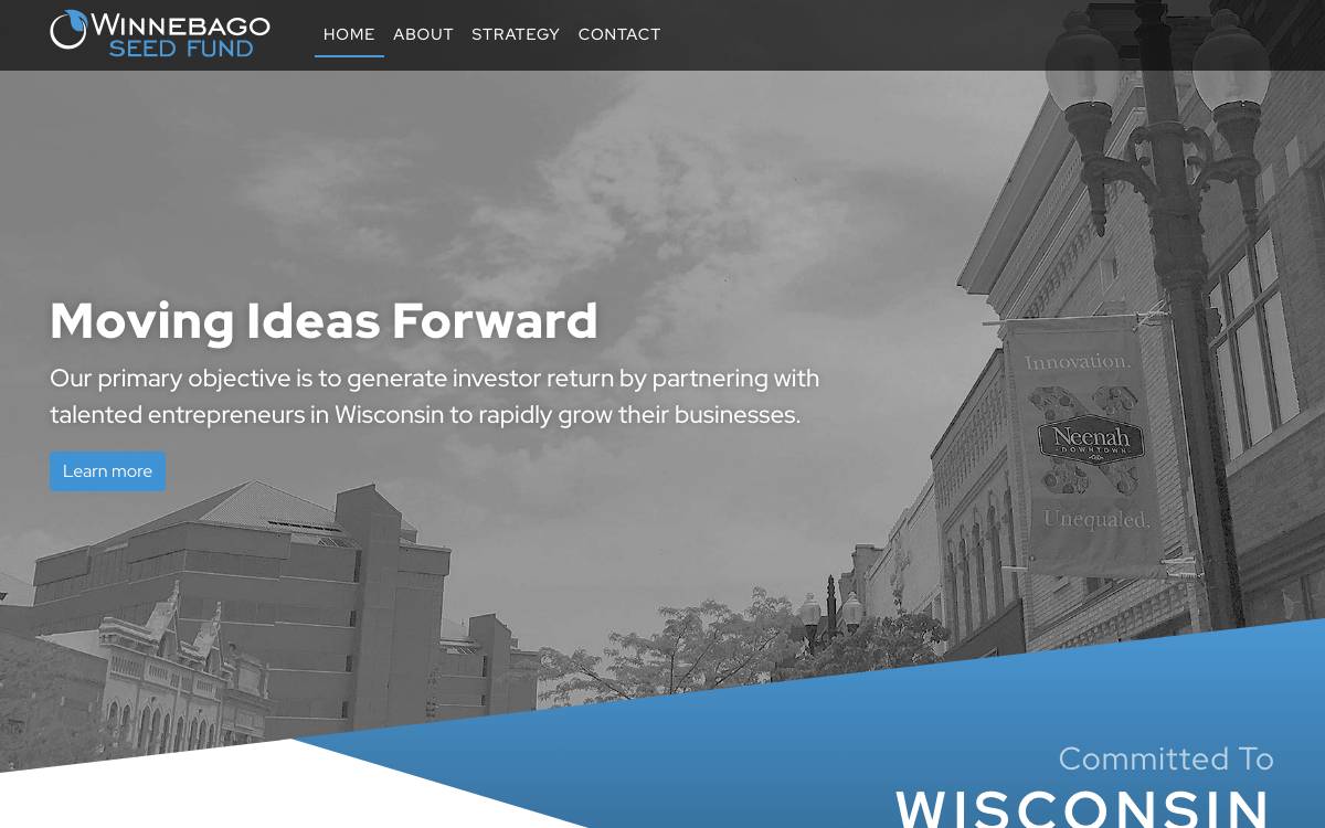 Winnebago Seed Fund website preview