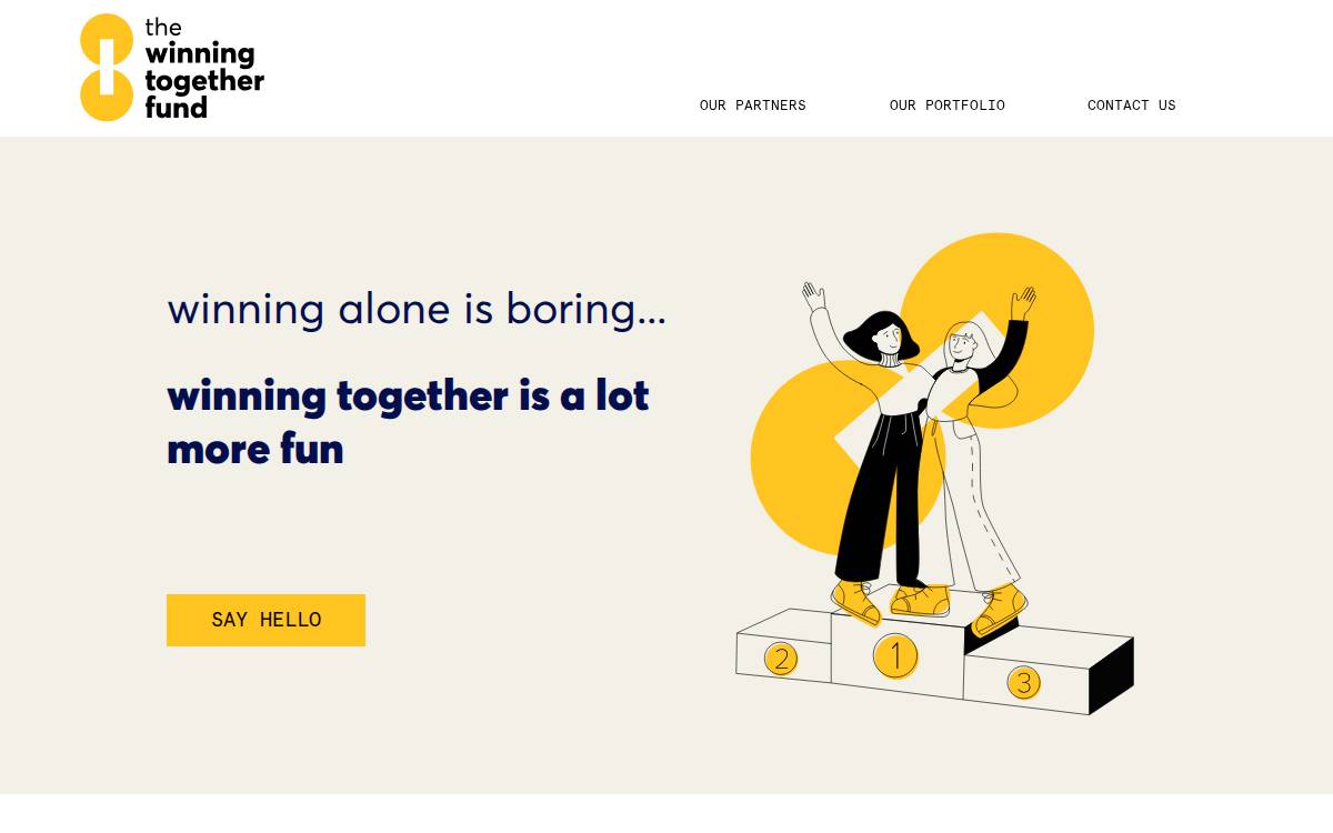 Winning Together Fund website preview