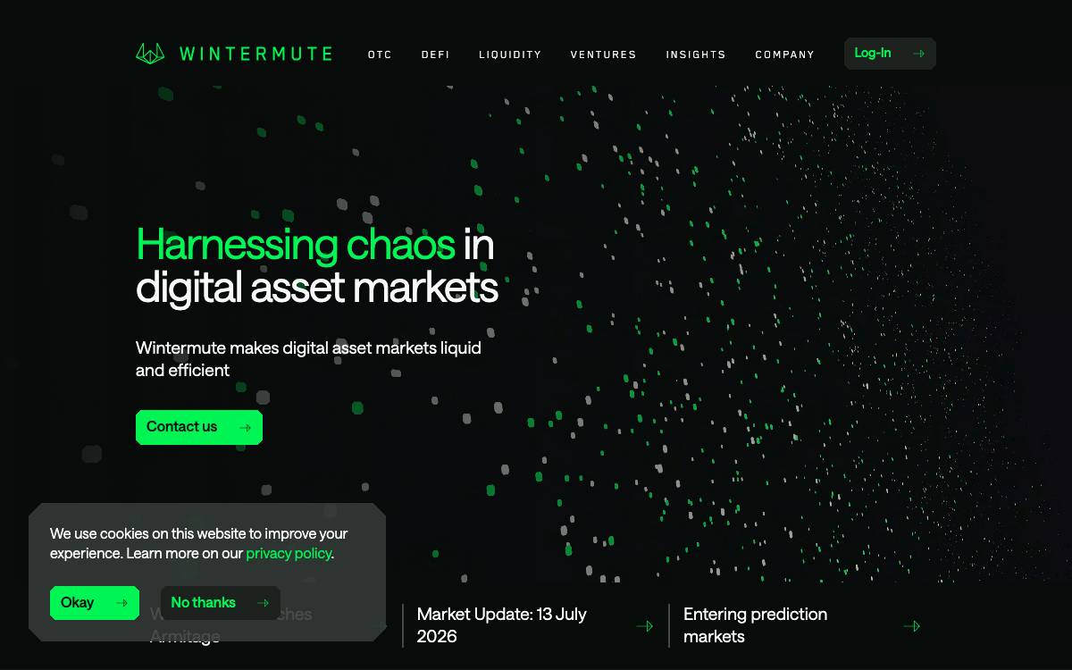Wintermute website preview