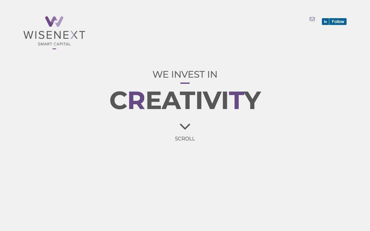 WISENEXT website preview