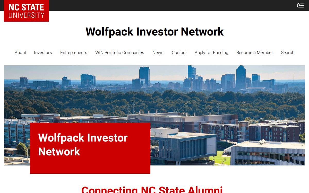 Wolfpack Investor Network website preview