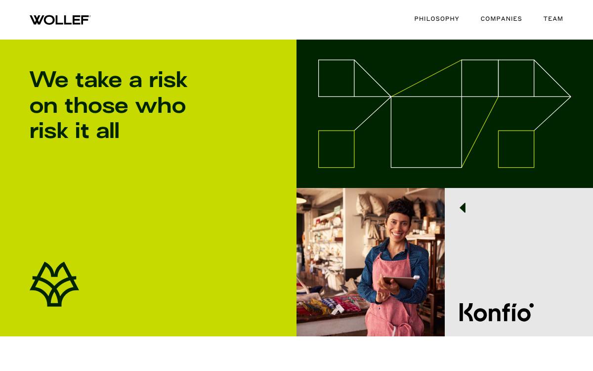 Wollef Ventures website preview