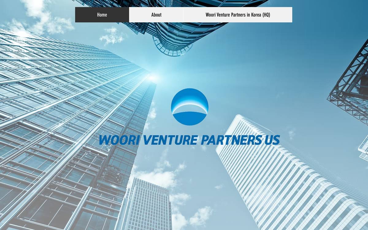Woori Venture Partners Us, Inc. website preview