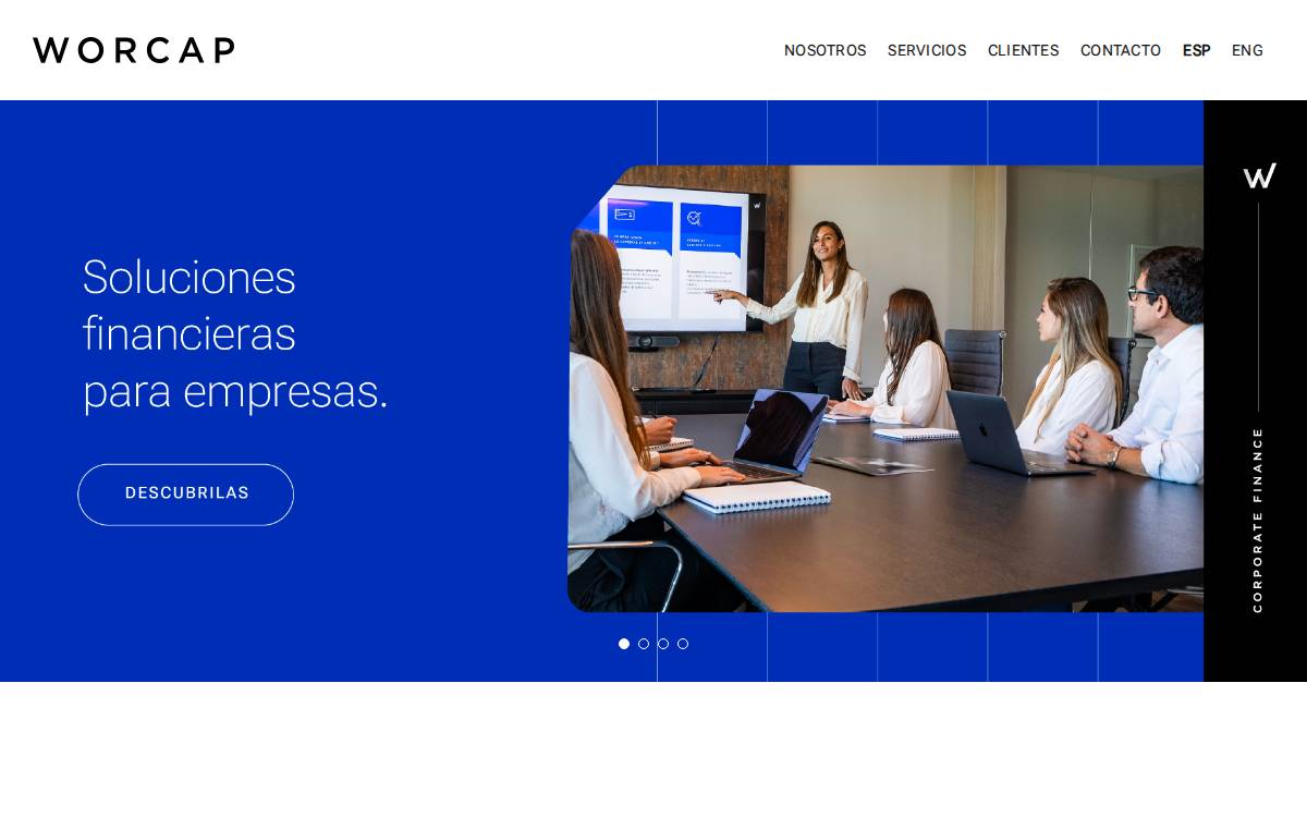 Worcap website preview