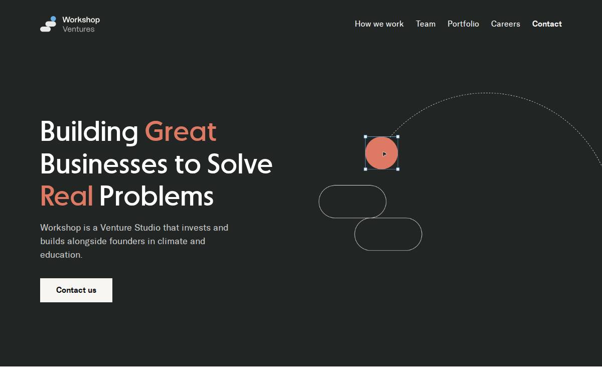 Workshop Venture Partners website preview