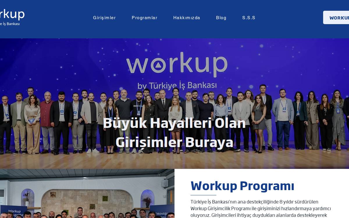 Workup website preview