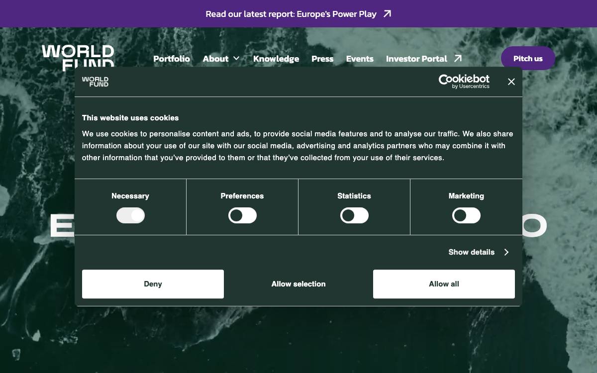 World Fund website preview