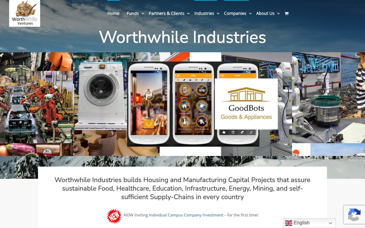 Worthwhile Industries Campuses website preview